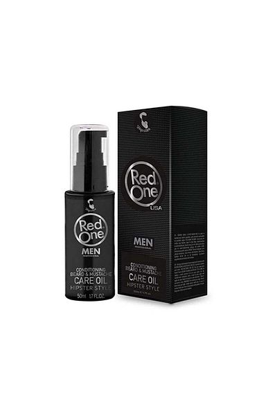 Red One زيت اللحية بالكيراتين من ريدون ٥٠ مل - تركيبة خفيفة الوزن لشعر وجه ناعم وسهل التصفيف