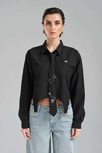 tw3 Дамска риза с детайли и специален дизайн