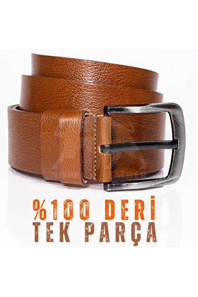 debbah حزام جينز رياضي للرجال - بوفالو أصلي، تصميم حصري 4.5 سم، أسمر ضارب للصفرة