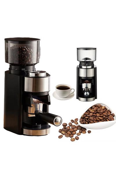 ET-LIFE Stainless Steel Coffee Grinder - 12-Cup Capacity & Electric Spice Mill with 25 Grind Settings