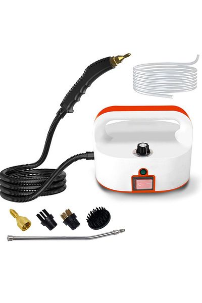ET-LIFE Handheld Steam Cleaner, 1600W High Pressure Steamer with 3 Brush Accessory Set