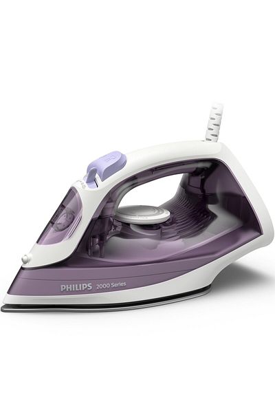 Philips Fier de calcat Philips DST2020/30, 2000W,4 setari de abur, talpa ceramica, sistem anti-picurare, Mov
