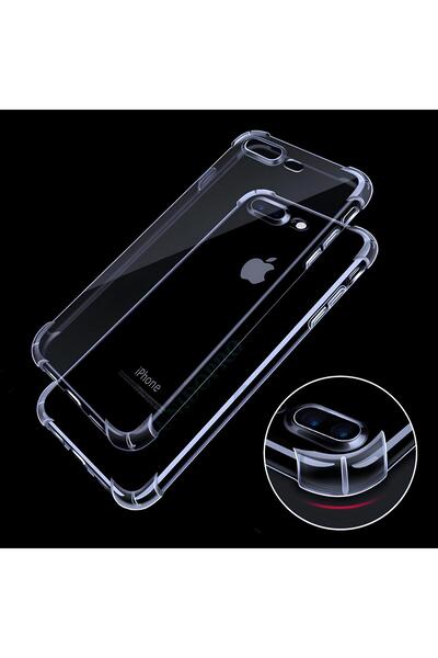 TechTrove Apple iPhone 8 Plus Kılıf Şeffaf Ekstra Darbe Korumalı Kapak