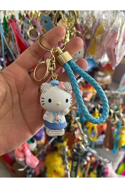 EyER Shoping Μπρελόκ Vip Stoned Sanrio Kuromi μπλε