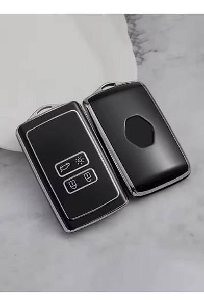YıldızTuning Dacia Duster Sandero 3 Stepway Key Case Black-Silver