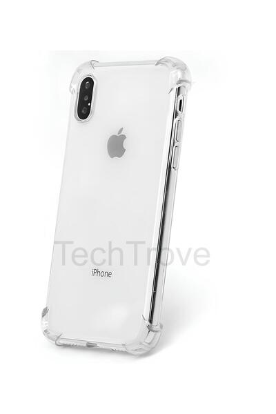 TechTrove Apple iPhone X Kılıf Şeffaf Ekstra Darbe Korumalı Kapak