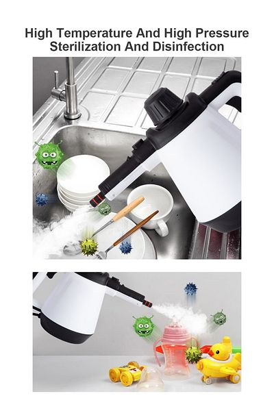 ET-LIFE Steam Cleaner, 1200 W, 3.5 Bar Steam Pressure, 400ml Capacity
