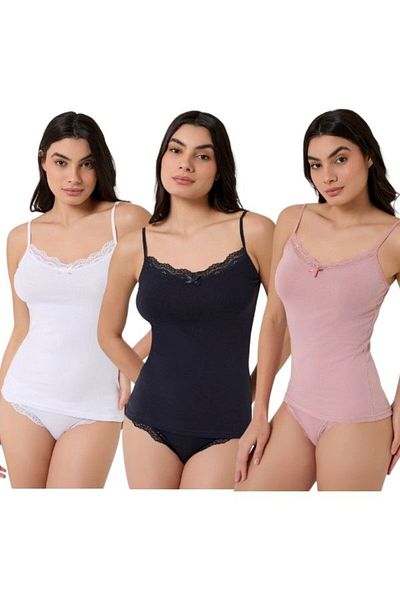 MrrMajestic Women's Athlete Panties Set 3 Pack Sur Athlete Panties (Rose-Lacquer-White)