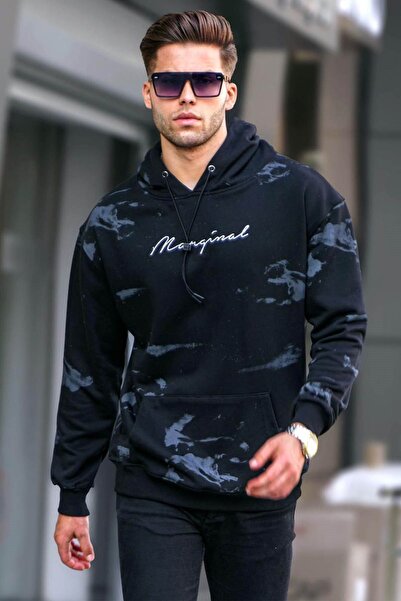 Madmext Μαύρο ανδρικό φούτερ 5291