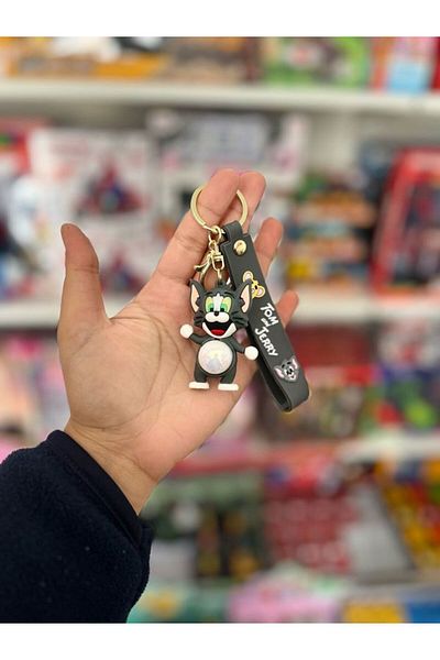 EyER Shoping Tom and Jerry High Quality Lighted Keychain Gray
