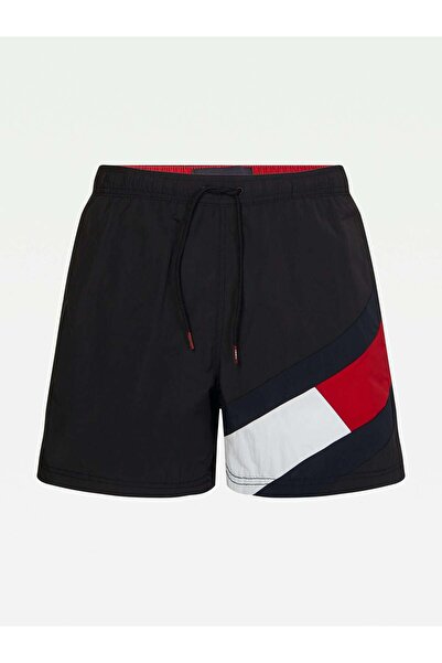 Tommy Hilfiger Erkek Siyah Deniz Şortu