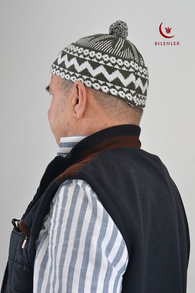 Bilenler Wrinkled Knitwear Knitted Pilgrim Skullcap Standard Size