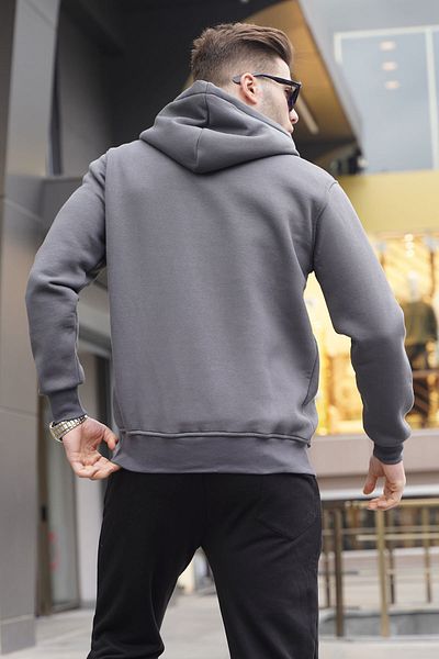 Madmext Ανδρικό φούτερ Smoked Hooded Regular Fit 6033