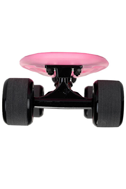 ACTION ONE Skateboard Pro Series 56x15 cm, PU wheels, ABEC-7, aluminum frame, pink