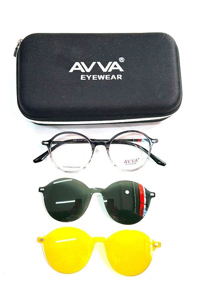 Avva 9365 C3 Polarized & Anti-Far Clip-On Unisex Sunglasses