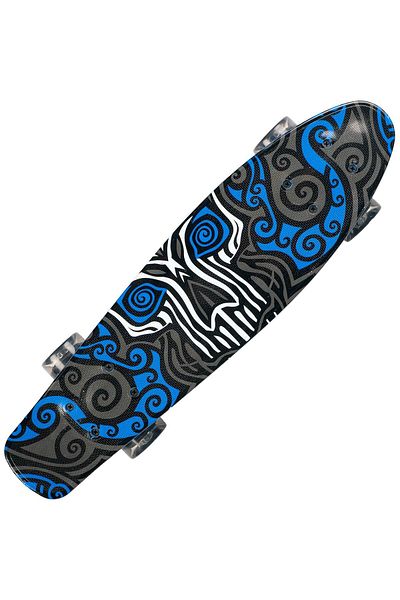 ACTION ONE Penny Board Graphic Face 56x15 cm, cu roti luminoase PU, ABEC-7, cadru aluminiu, 90 KG