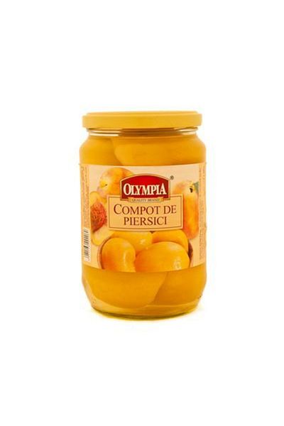 Olympia Peeled Peach Compote, , 700 G