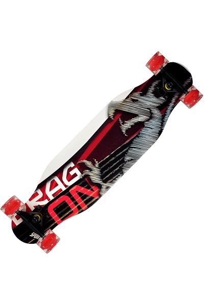 ACTION ONE Longboard Dragon 80x20 cm, cu roti luminoase PU, ABEC-7, cadru aluminiu, 100 KG