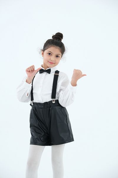 ELROZO Children's Trouser Suspenders and Bow Tie Set