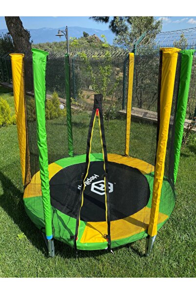 Hoffie Hepitop 140 Cm Ev Ve Bahçe Tipi File Korumalı Büyük Boy Fileli Çocuk Oyun Alanı Trambolini