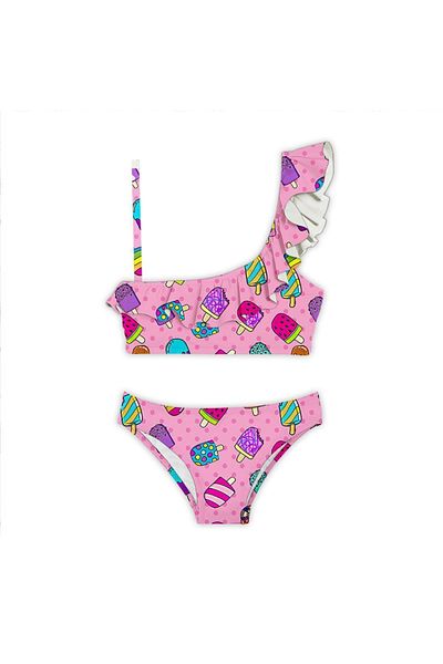 SLIPSTOP Frutti 50 Upf UV Protect Ruffle Bikini Girl's Bikini Sb2411000612
