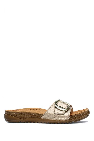 Kifidis SIB 213610   Papuci din piele anatomică pentru femei Kifidis-Natura 36-41 Aur/Aur