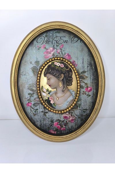 IremTasarimAtolyesi Wall Decoration Painting Wooden Board Special Design Hand Painting