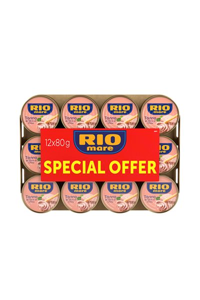RIO MARE Tuna In Olive Oil, 12 X 80 G – Premium Taste And Superior Quality