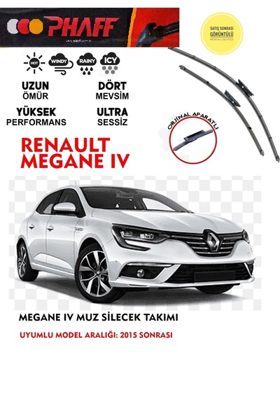 DuoLight Megane 4 Silecek Takımı 2024 model Araca Özel Aparat