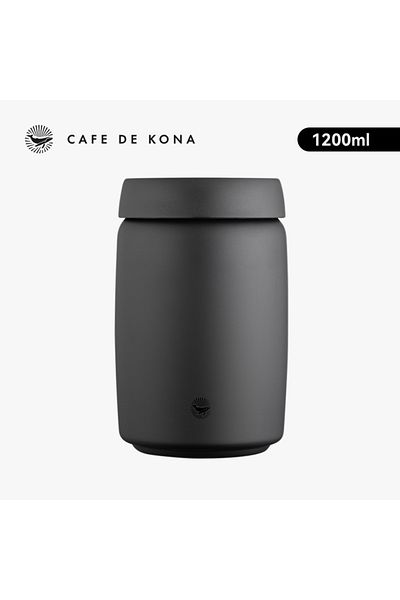 Choice 1200ml (Black) CAFEDEKONA Stainless Steel Sealed Tank Stainless Steel Vacuum Sealed Canisters For Co