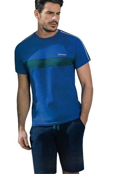 Enrico Coveri Set de tricou si pantaloni scurti EA2036 regular fit Enrico Coveri
