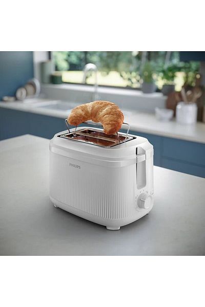 Philips Prajitor de paine Philips seria 3000 HD2511/00, 8 setari de rumenire, Oprire automata, Alb