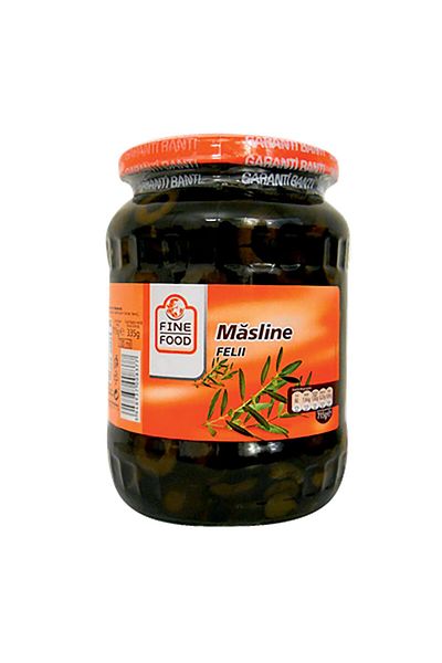 Fine Life Black pitted olives, Fine Life, 350 g