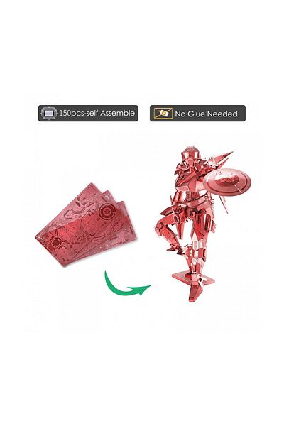 ROKR 3D Puzzle Piececool, Shield Man, Metal, 150 pieces