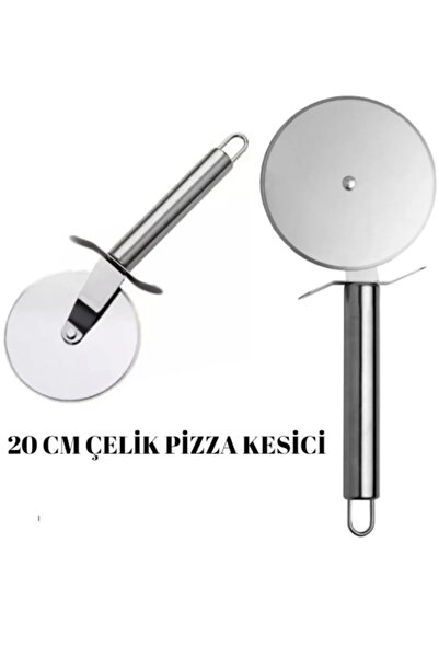 Hilamingo Home 20 CM Çelik Pizza Hamur Mantı Börek Kesme Ruleti | Pratik Pizz...