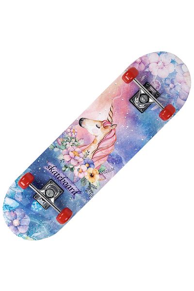 ACTION ONE Skateboard Fantasy dublu print, 70 x 20 cm, roti PU, cadru aluminiu