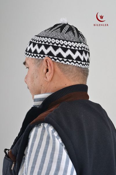 Bilenler Wrinkled Knitwear Knitted Pilgrim Skullcap Standard Size