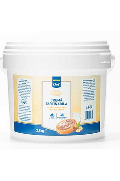 Metro Chef Spreadable Cream with Hazelnuts 3.5 Kg, Metro Chef