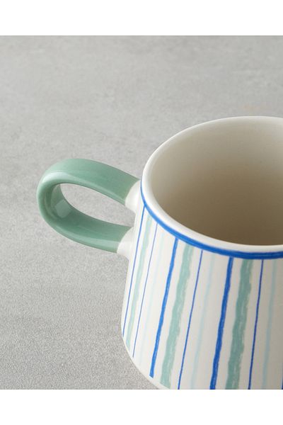 English Home Coastline Stoneware Mug 340 ml Blue - Green