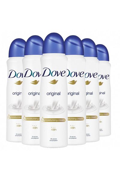Dove Dove Original, deodorant spray with 1/4 moisturizing cream, 48h protection, 6 x 150 ml