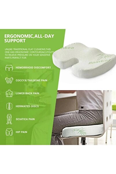 froyalife Kuyruk Sokumu Oturma Simidi Minderi Yastığı Visco Ortopedik Yastık