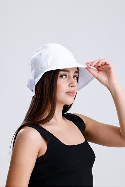 nord arc Uv 50+ Sun Protection Women's Visor Bucket Hat with Bow Detail - Adjustable Summer Hat