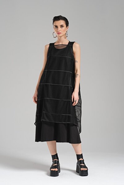 tw3 Rochie de damă cu design din două piese cu detalii din plasă