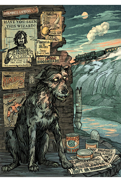 Pi Dekorasyon Harry Potter Sirius Black By Retro Ahşap Poster