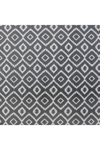 Homelux Table Runner 50X170 Cm 100% Cotton Gray/White