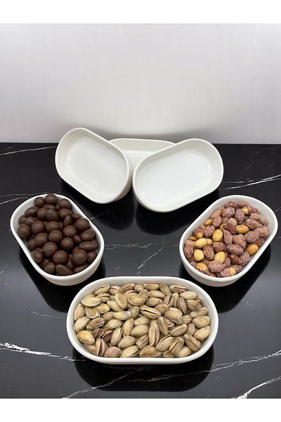ALCE 6-Piece Ceramic Snack Bowl Breakfast Sauce Bowl Jam Bowl Appetizer Plate Havana