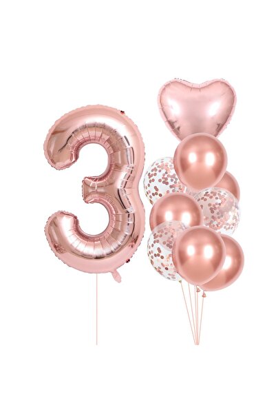 Teo Set 10 Baloane Folie si Latex, , Tematica Aniversare, Baloane Latex 25cm,...