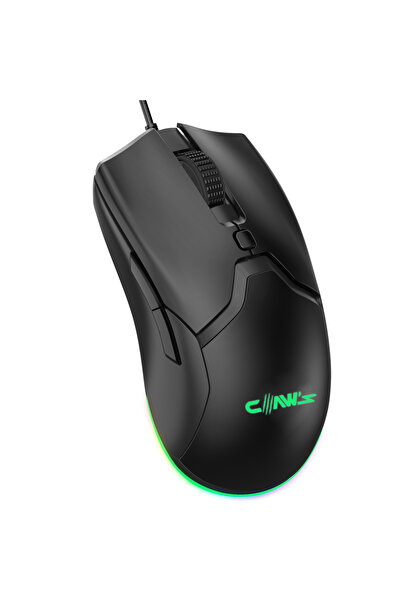 Genel Markalar Cerberus Pixart PAW3519 Sensörlü 4200 Dpi Wide Rgb Özel Abs Doku Kablolu Gaming Mouse - Siyah