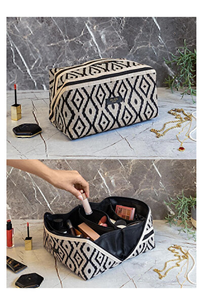 Smyak 2'li Makyaj Çantası Seyahat Çantası Seti