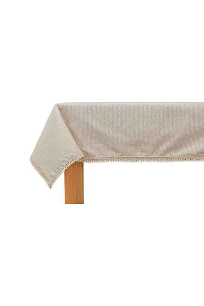 Homelux Fata de Masa 140X180 Cm Bumbac Marglinene Dantelata Bej